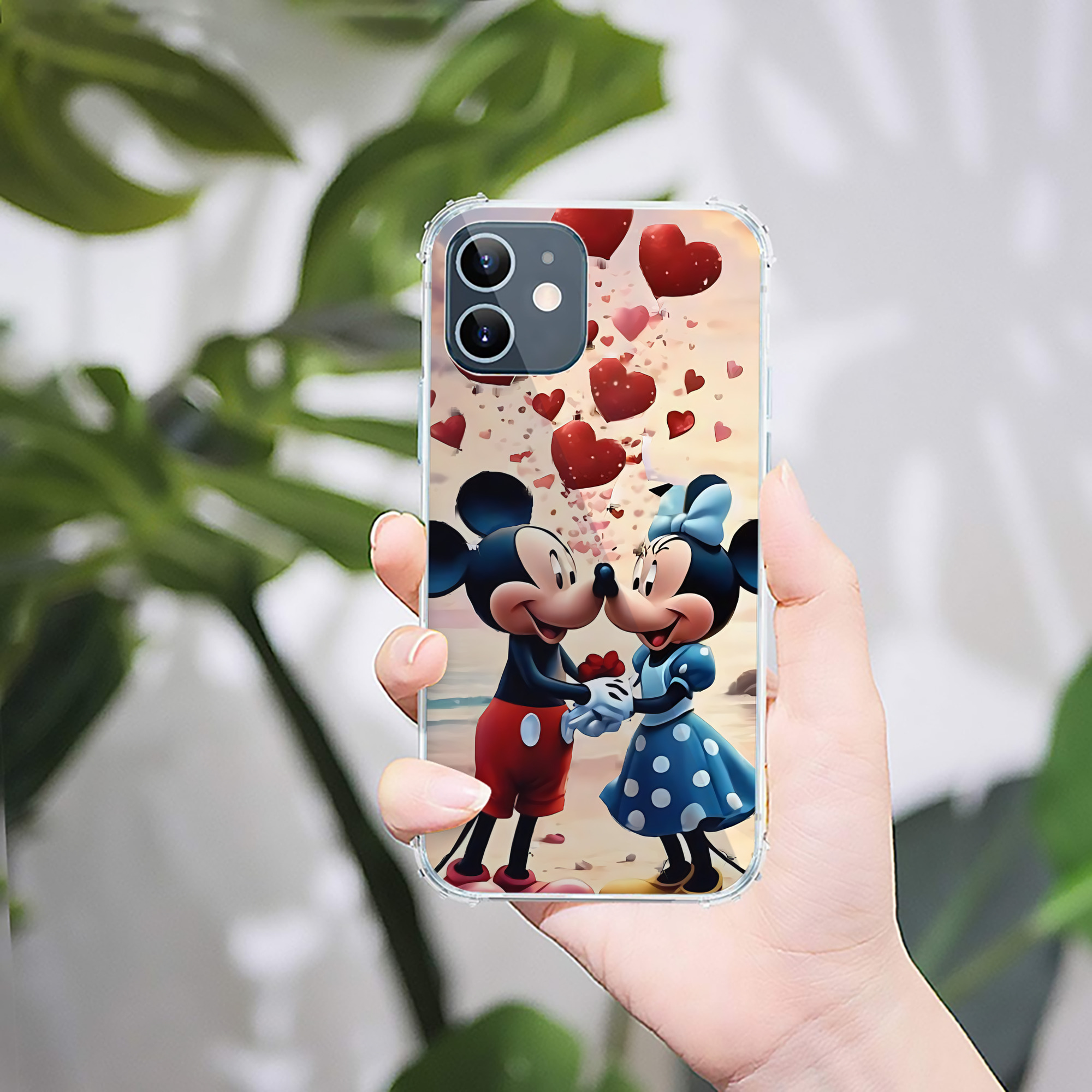 ミッキーマウス Mickey Mouse 【iPhone 12シリーズ対応】透明スマホケース（クリアソフトケース）